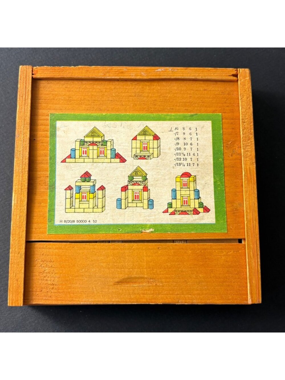 Vintage German Blocks Small pieces Printed Blocks unknown brand